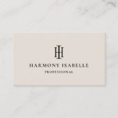Professionelles Marketing-Initialen-Monogramm-Logo Visitenkarte (Vorderseite)