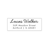 Professionelles Minimal-Rücksendeadress-Stempel Permastempel (Design)