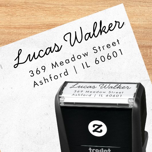 Professionelles Minimal-Rücksendeadress-Stempel Permastempel