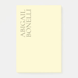 Professionelles minimalistisches modernes cremefar post-it klebezettel