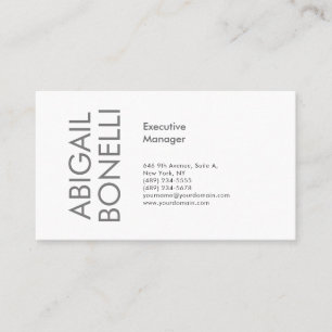 Professionelles minimalistisches modernes Design Visitenkarte