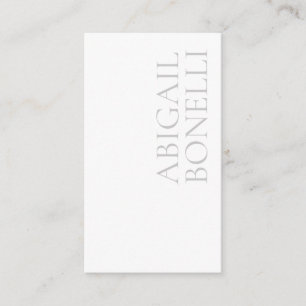 Professionelles minimalistisches, modernes Grauwei Begleitkarte