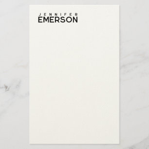 Professionelles minimalistisches modernes schlicht briefpapier