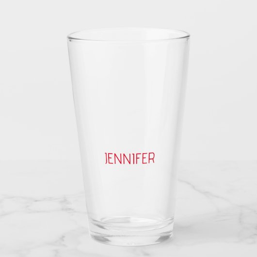 Professionelles minimalistisches modernes weiß rot glas (Vorderseite)