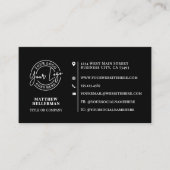 Professionelles minimalistisches QR-Code-Logo Schw Visitenkarte (Vorderseite)