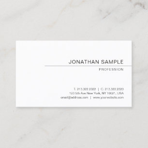 Professionelles modernes elegantes einfaches Desig Visitenkarte