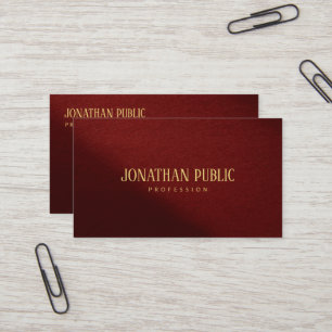 Professionelles modernes elegantes Template Goldte Visitenkarte