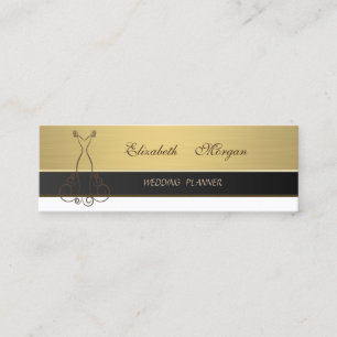 Professionelles modernes luxuriös elegantes golden mini visitenkarte