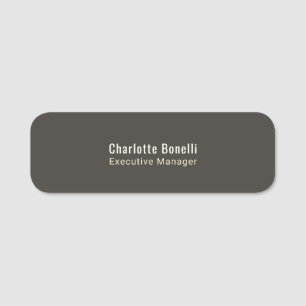 Professionelles modernes minimalist Plain Round Co Namensschild