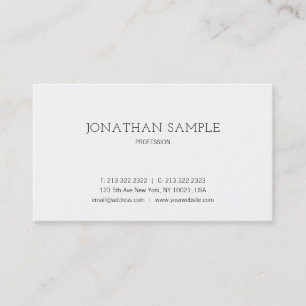 Professionelles modernes minimalistisches Design E Visitenkarte