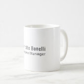 Professionelles modernes minimalistisches Design  Kaffeetasse (VorderseiteRechts)