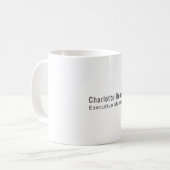 Professionelles modernes minimalistisches Design Kaffeetasse (Vorderseite Links)