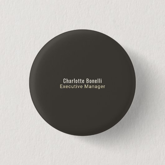 Professionelles modernes minimalistisches Design m Button (Vorderseite)