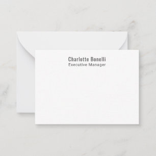 Professionelles modernes minimalistisches Design Mitteilungskarte