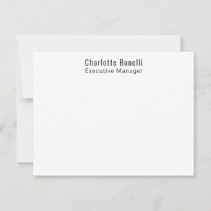 Professionelles modernes minimalistisches Design Mitteilungskarte