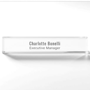 Professionelles modernes minimalistisches Design Namensplakette
