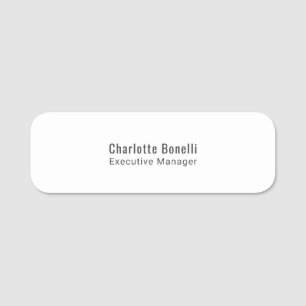 Professionelles modernes minimalistisches Design  Namensschild