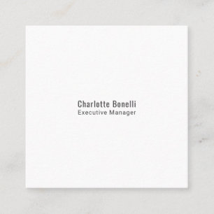 Professionelles modernes minimalistisches Design  Quadratische Visitenkarte