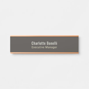 Professionelles modernes minimalistisches Design Türschild