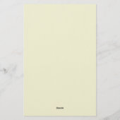 Professionelles modernes minimalistisches einfarbi briefpapier (Rückseite)