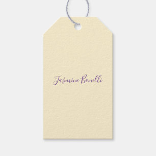 Professionelles modernes minimalistisches Pastell- Geschenkanhänger