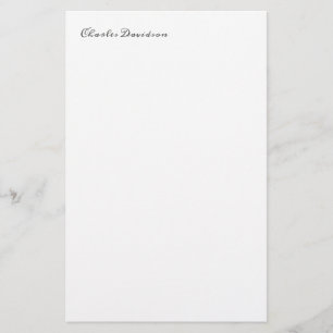 Professionelles modernes minimalistisches schlicht briefpapier