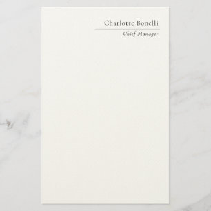 Professionelles modernes minimalistisches Schwarz- Briefpapier