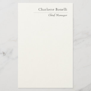Professionelles modernes minimalistisches Schwarzw Briefpapier
