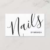 Professionelles modernes Nagelstudio für Skripte Visitenkarte (Vorderseite)