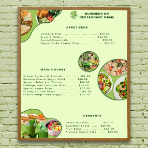 Professionelles modernes veganes gesundes Lebensmi Poster