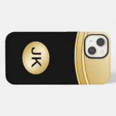 Professionelles Monogramm für Herren iPhone Hülle (Rückseite (Horizontal))