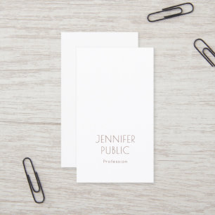 Professionelles Monogramm Schlicht Elegantes Moder Visitenkarte