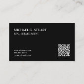 Professionelles Monogramm und Name Visitenkarte (Rückseite)
