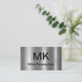 Professionelles Monogramm Visitenkarten-Design Visitenkarte (Stehend Vorderseite)