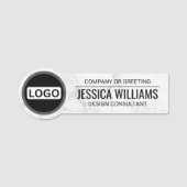 Professionelles Namensschild mit Logo | Individuel (Vorderseite)