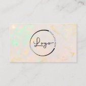 Professionelles Opal-Geschäft Logo Social Media Visitenkarte (Rückseite)