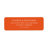 Professionelles Orange Typografisch (Vorne)