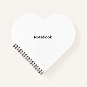 Professionelles Personalisiertes Modernes Herzform Notizblock
