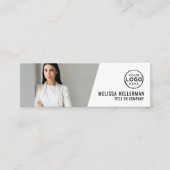 Professionelles QR-Code-Foto-Logo Mini Visitenkarte (Vorderseite)