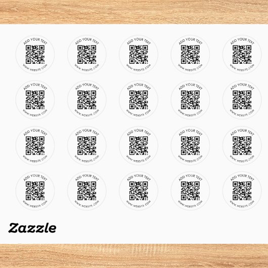 Professionelles QR-Code-Werbeetikett Runder Aufkleber