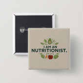 Professionelles Quadrat Button (Vorne & Hinten)