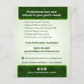 Professionelles Rasenpflege-Service-Flyer Flyer (Hinten)