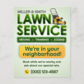 Professionelles Rasenpflege-Service-Flyer Flyer (Vorne)