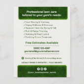 Professionelles Rasenpflege-Service-Flyer Flyer (Hinten)