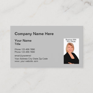 Professionelles Realtor-Fotovorlage Visitenkarte