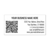 Professionelles Rücksendeadresse QR-Code Stempel B (Prägung)