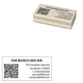 Professionelles Rücksendeadresse QR-Code Stempel B (Stempel)