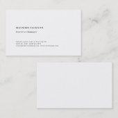 Professionelles, schlichtes, minimalistisches, mod visitenkarte (Vorne/Hinten)