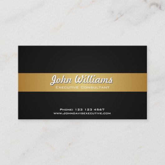 Professionelles schwarzes Metall einfacher Visitenkarte (Vorderseite)