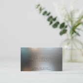 Professionelles schwarzes Metall einfacher Visitenkarte (Stehend Vorderseite)